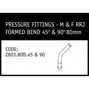 Marley M&F RRJ Formed Bend 45° & 90° 80mm - Z803.80D.45&90